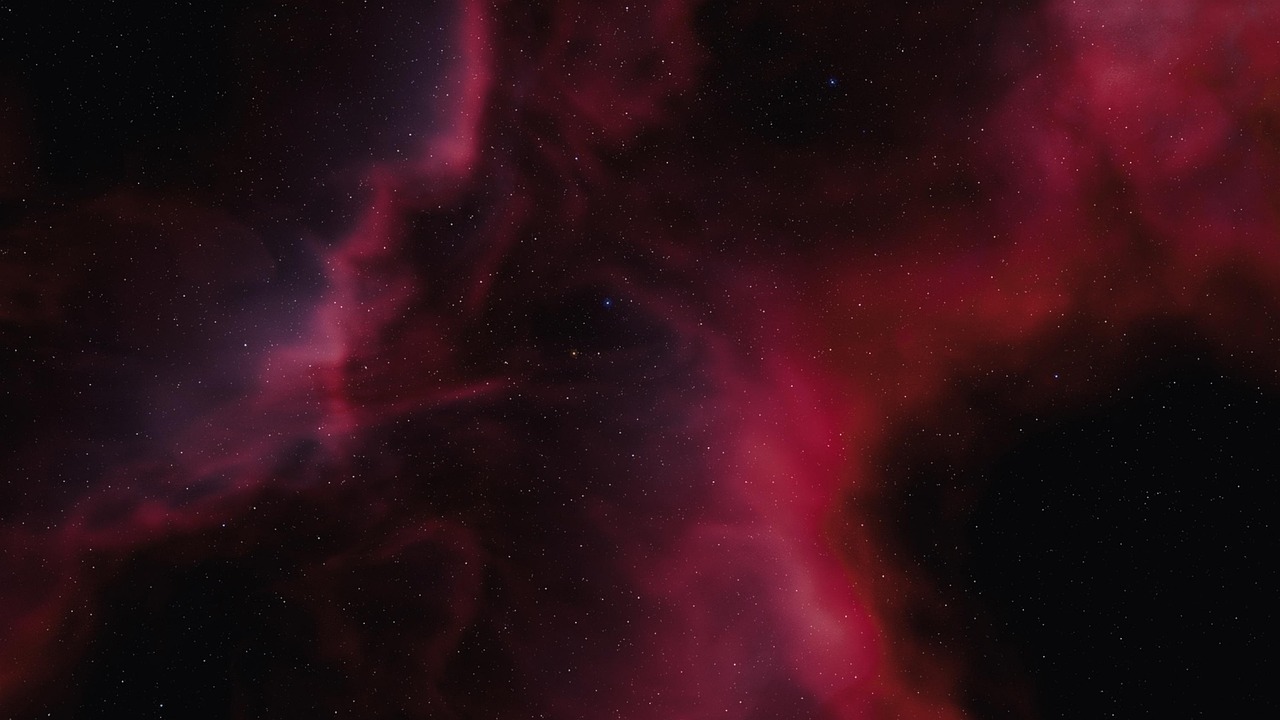 red sky with stars wallpaper