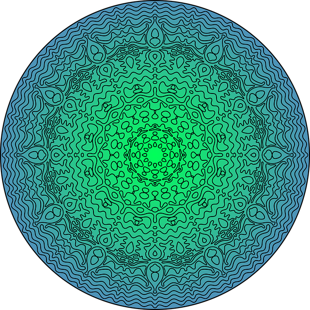 Free mandala ornament background vector