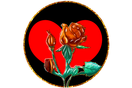 Rosa, Corazon, Rose, Blomst, Amor
