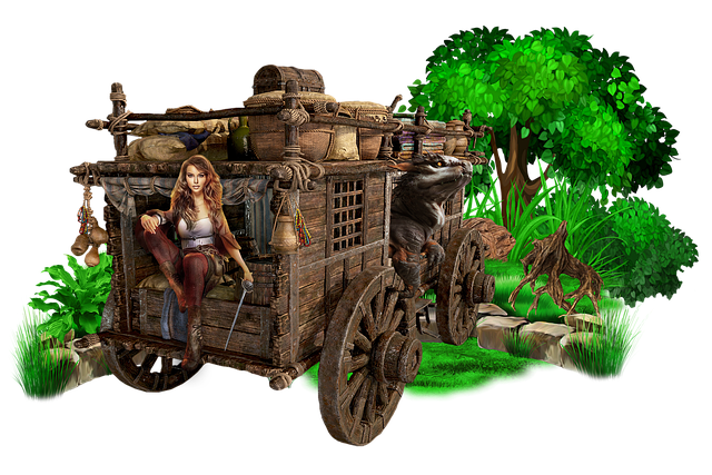 Free Young Woman Transport illustration and picture