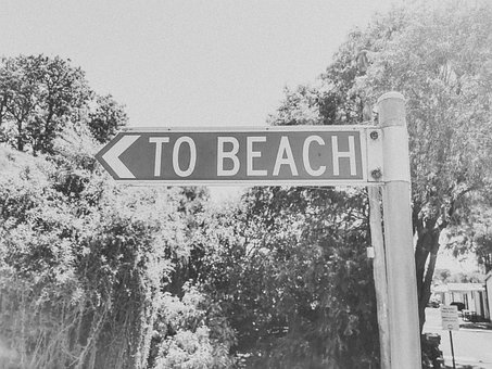 Free Beach Sign photo and picture