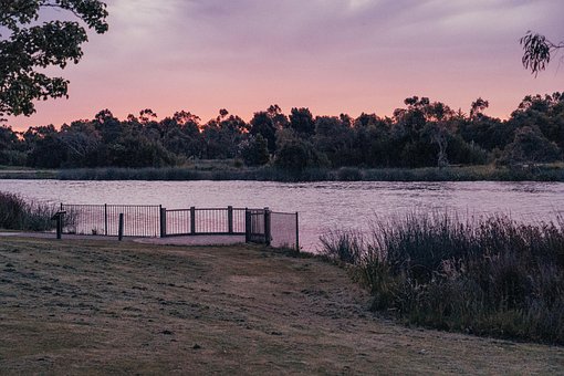 Free Sunset Lake photo and picture