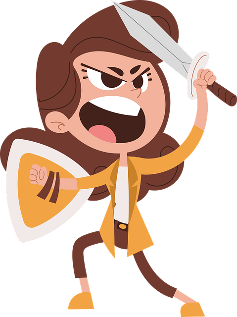 Download free HD stock image of Woman Fight Free woman fight sword vector