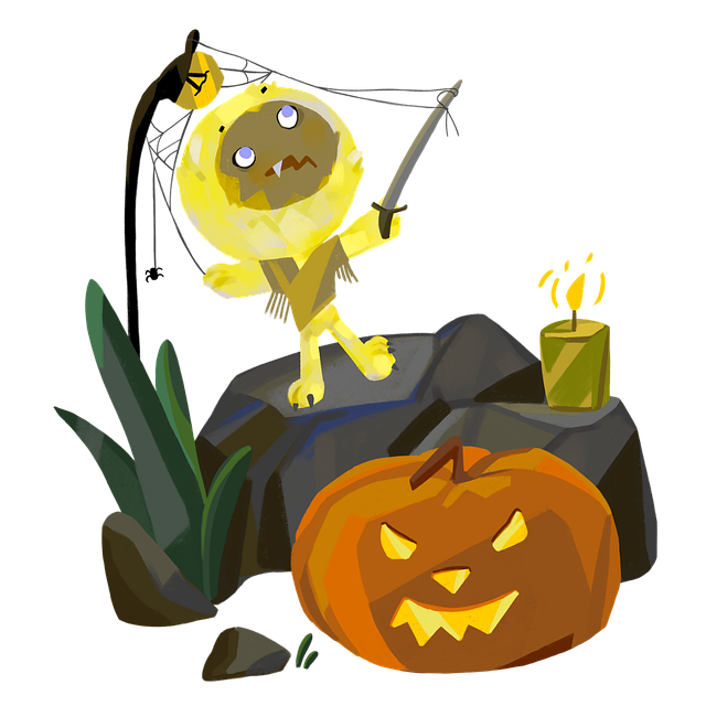 Halloween, Kürbis, Geist, Jack O'Lantern