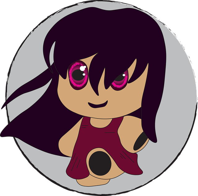 Free doll toy icon vector