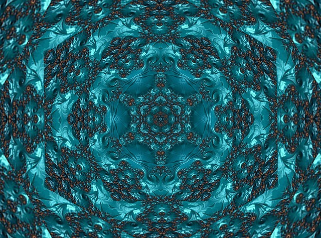 Free kaleidoscope mandala background illustration