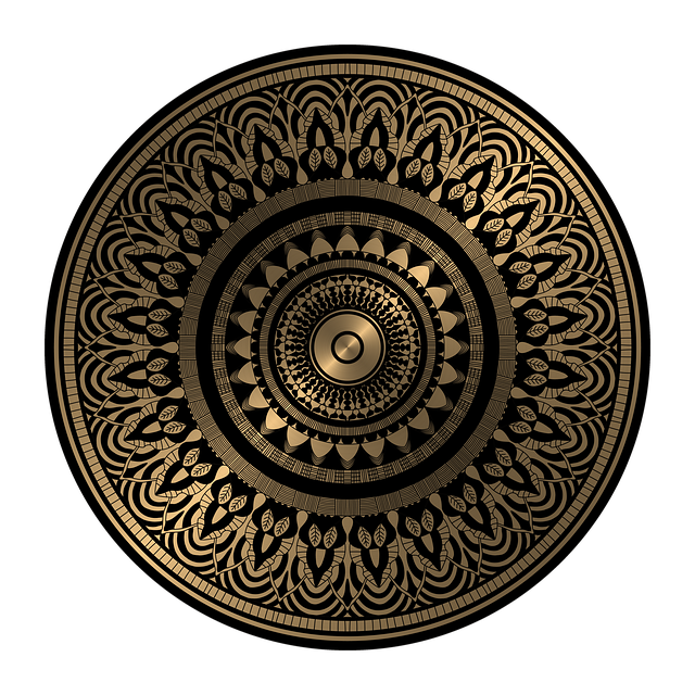 Download free HD stock image of Mandala Rosette Free mandala rosette pattern illustration