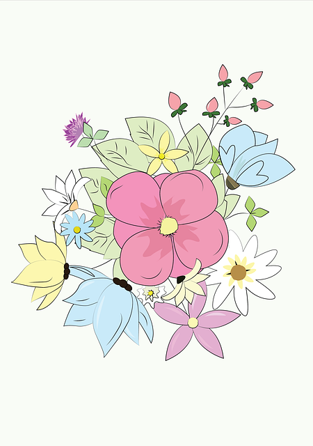 Download free HD stock image of Flower Pattern Free flower pattern design illustration