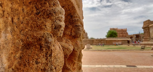 Indien, Tamilnadu, Tempel, Gammel