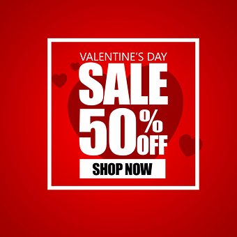Valentines, Salg, Elsker, Rød, Hjerte