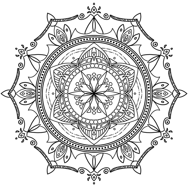 Free Rosette Mandala illustration and picture