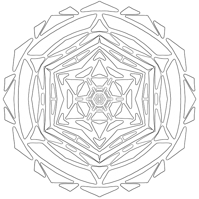 Free Mandala Coloring Page illustration and picture