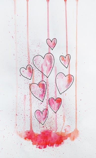 Liebe, Herzen, Aquarell, Gefühle