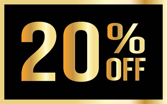 Free Twenty Percent Twenty Percent Off photo and picture