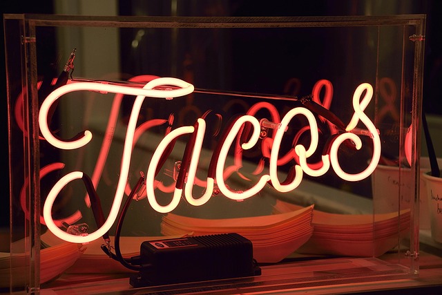 Free Tacos Signage photo and picture