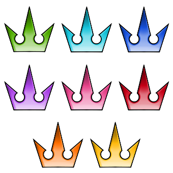 Krone, Farbe, Rot, Grün, Orange, Rosa