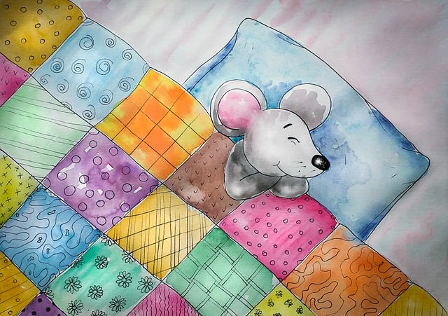 Free mouse dream sleep illustration