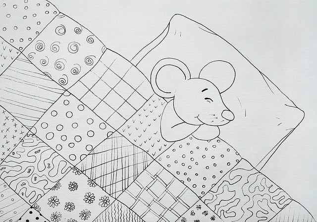 Free mouse dream sleep illustration
