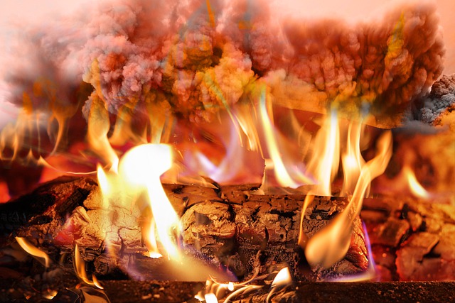 Free fire wood smoke illustration