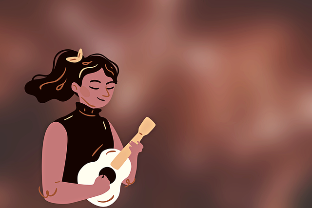 Free musician musical instrument ukulele illustration