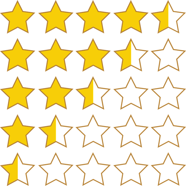 Download Stars, Rating, Half. RoyaltyFree Vector Graphic Pixabay