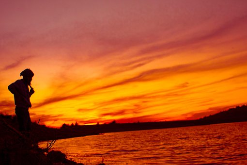 Free Sky Lake photo and picture