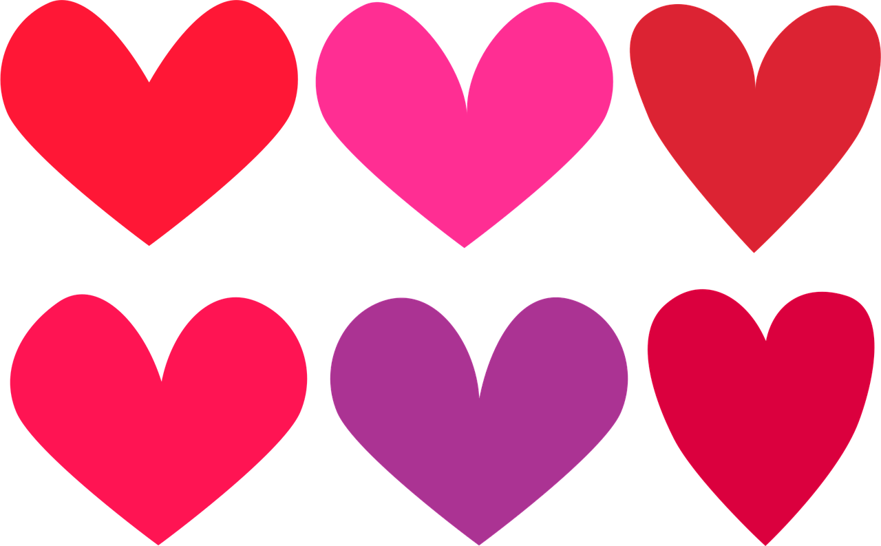 corazones romanticos png