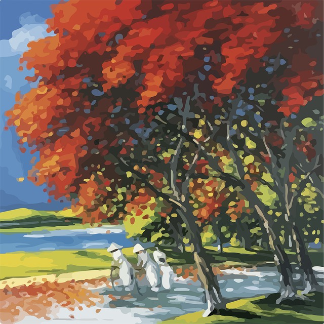Free painting lowpoly art colorful illustration