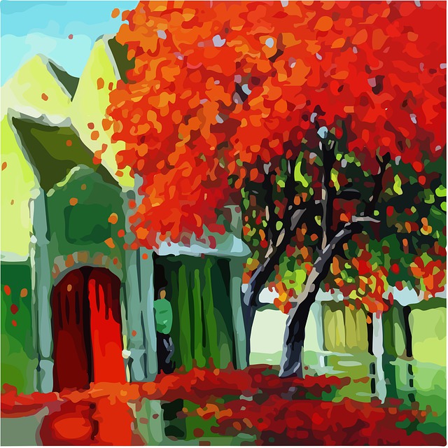 Free painting lowpoly art color illustration