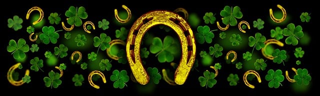 Free saint patrick's day clover background illustration