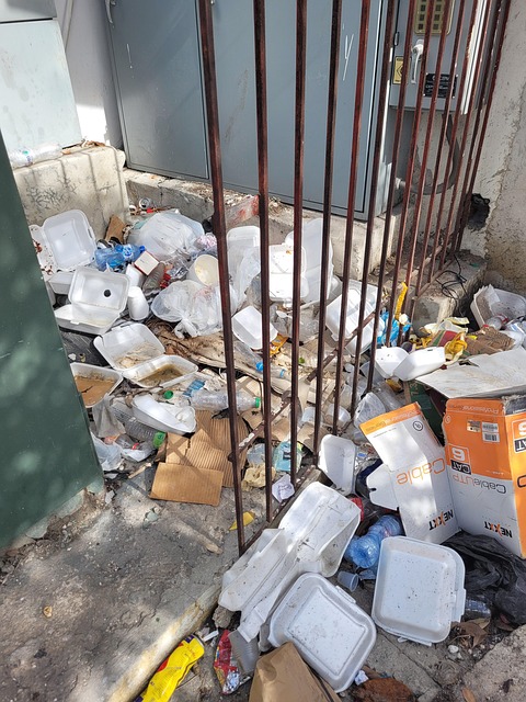 Free Garbage Fence photo and picture