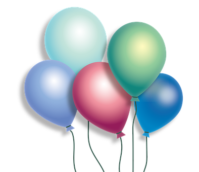 Ballons, Dekoration, Bunt