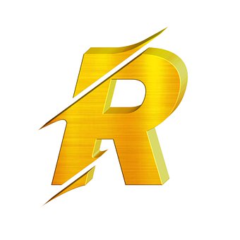 Free R Golden R Golden Alphabet illustration and picture