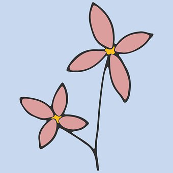 Blume, Pflanze, Linie Kunst, Wandkunst