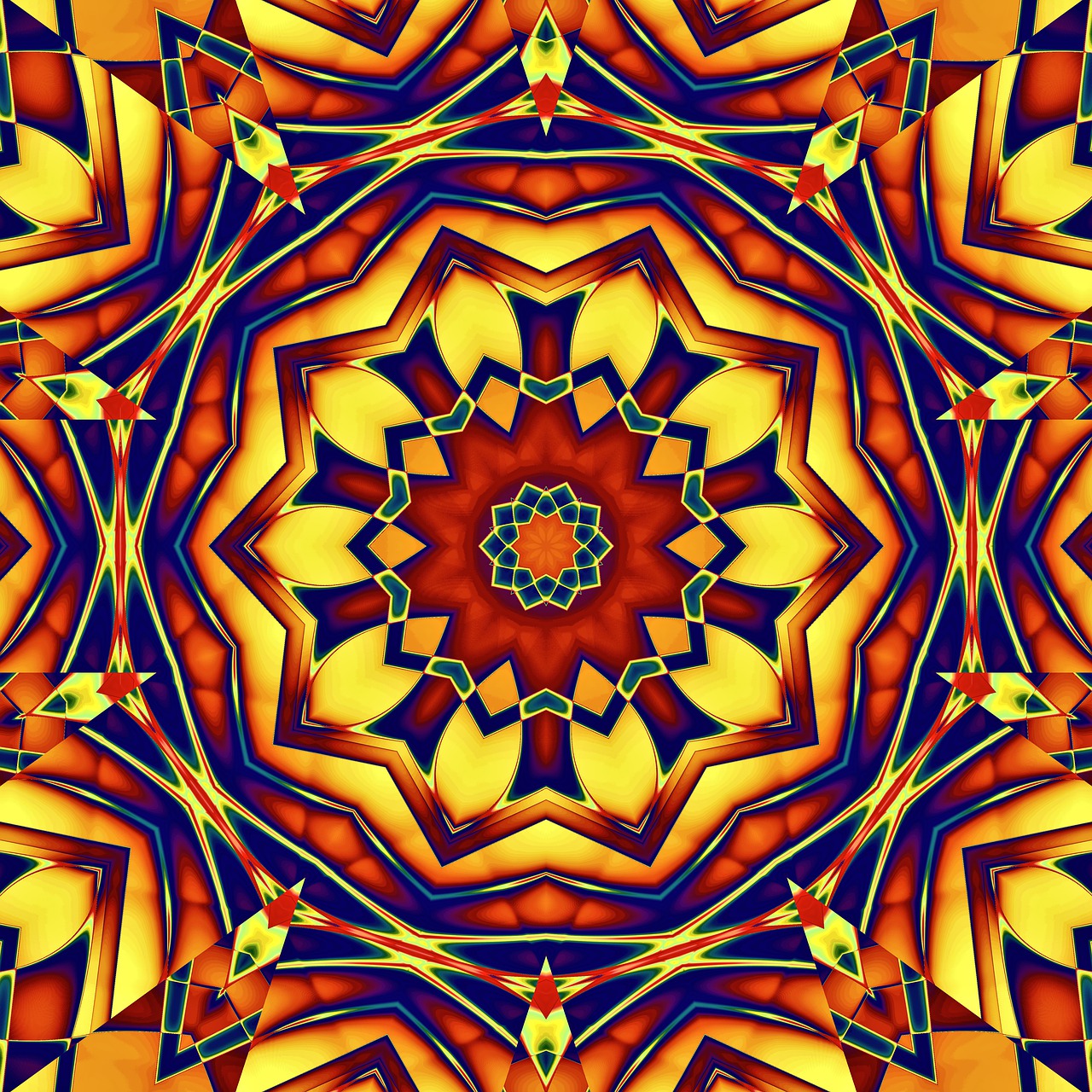 Rosette, Mandala, Ornament, Hintergrund