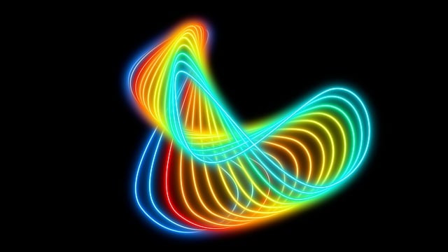 Free neon lights colorful illustration