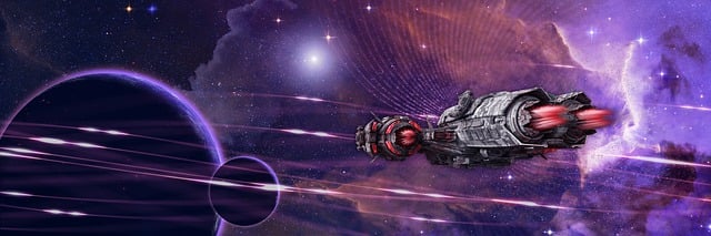 Free spaceship colonization space exploration illustration