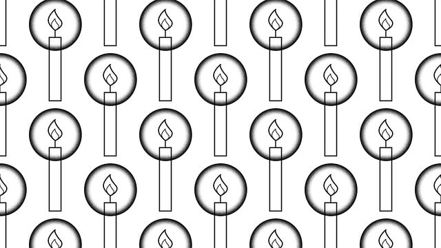 Free background pattern candles illustration