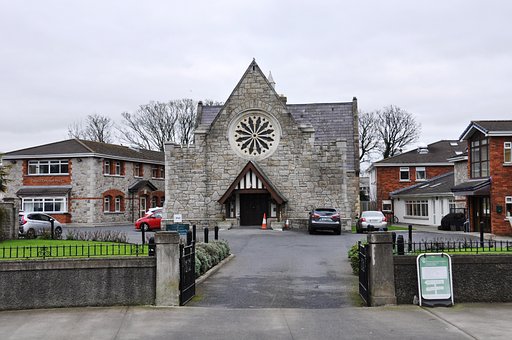 Kirche, Irland, Landschaft