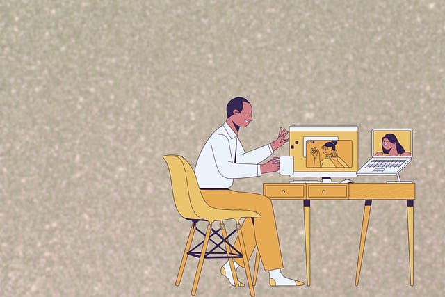 Free meeting family reunion work illustration