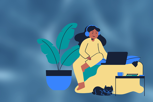 Download free HD stock image of Girl Headphones Free girl headphones computer illustration