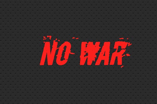 Free No War In Ukraine Sign Board Cross photo and picture