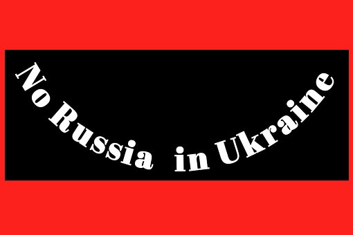 Free No War In Ukraine Sign Board Cross photo and picture