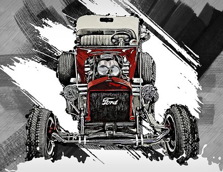 Free Ford 1923 T-Bucket illustration and picture