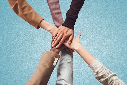 Team, Zusammenarbeit, Hände