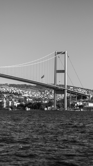 Pod, Istanbul, Negru, Alb, Mare, Peisaj