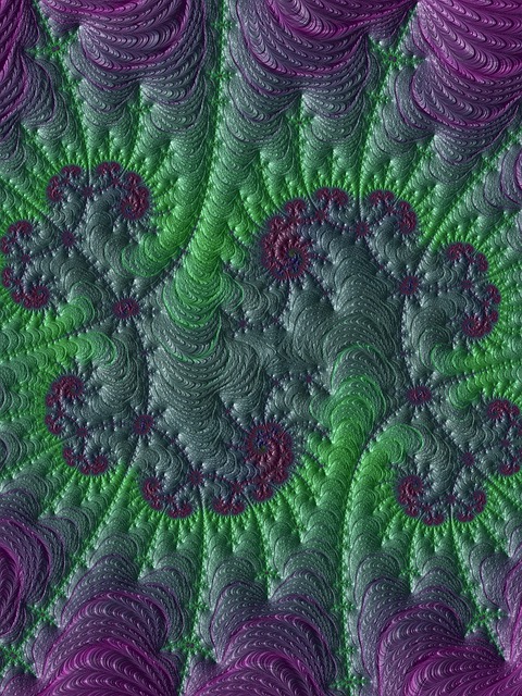 Free fractal floral background illustration