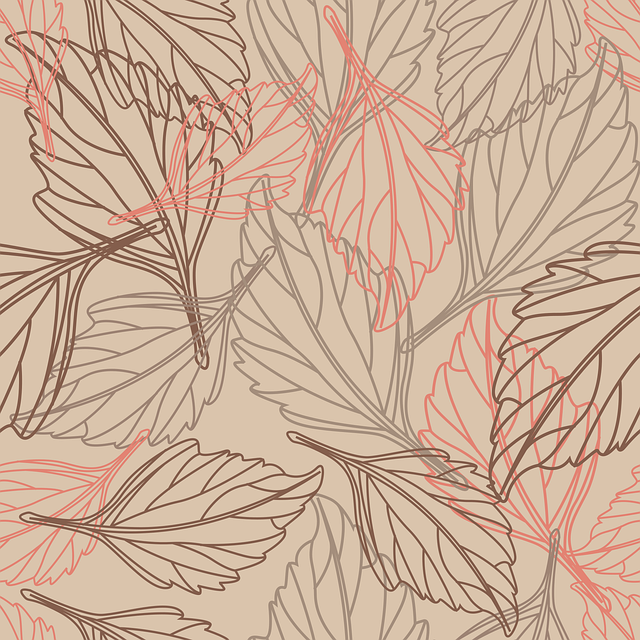 Free background pattern leaves vector