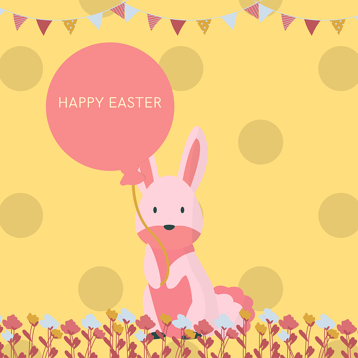 Greeting Happy Easter Bunny - Free image on Pixabay