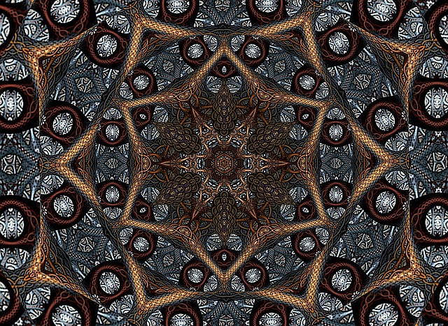 Free rosette mandala abstract illustration